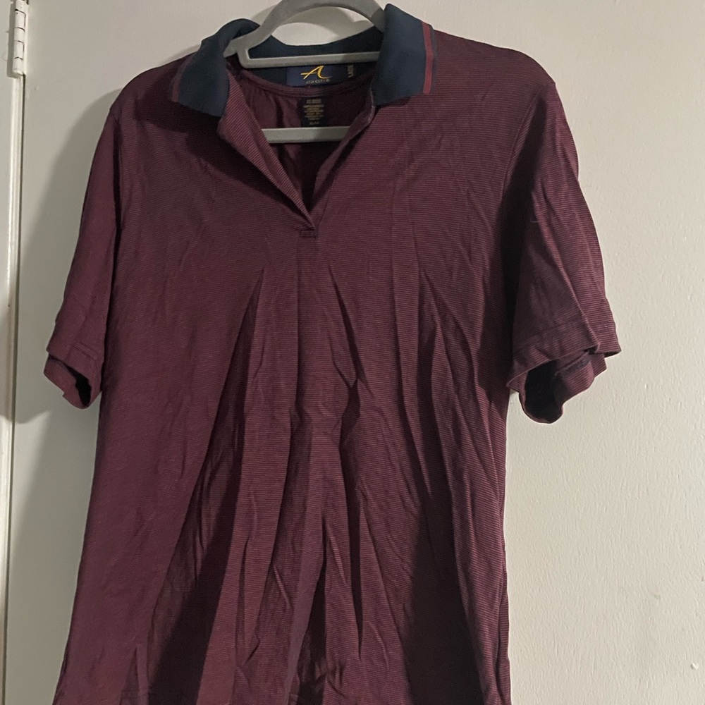 Ash City Ladies Burgundy Golf Shirt Size XL